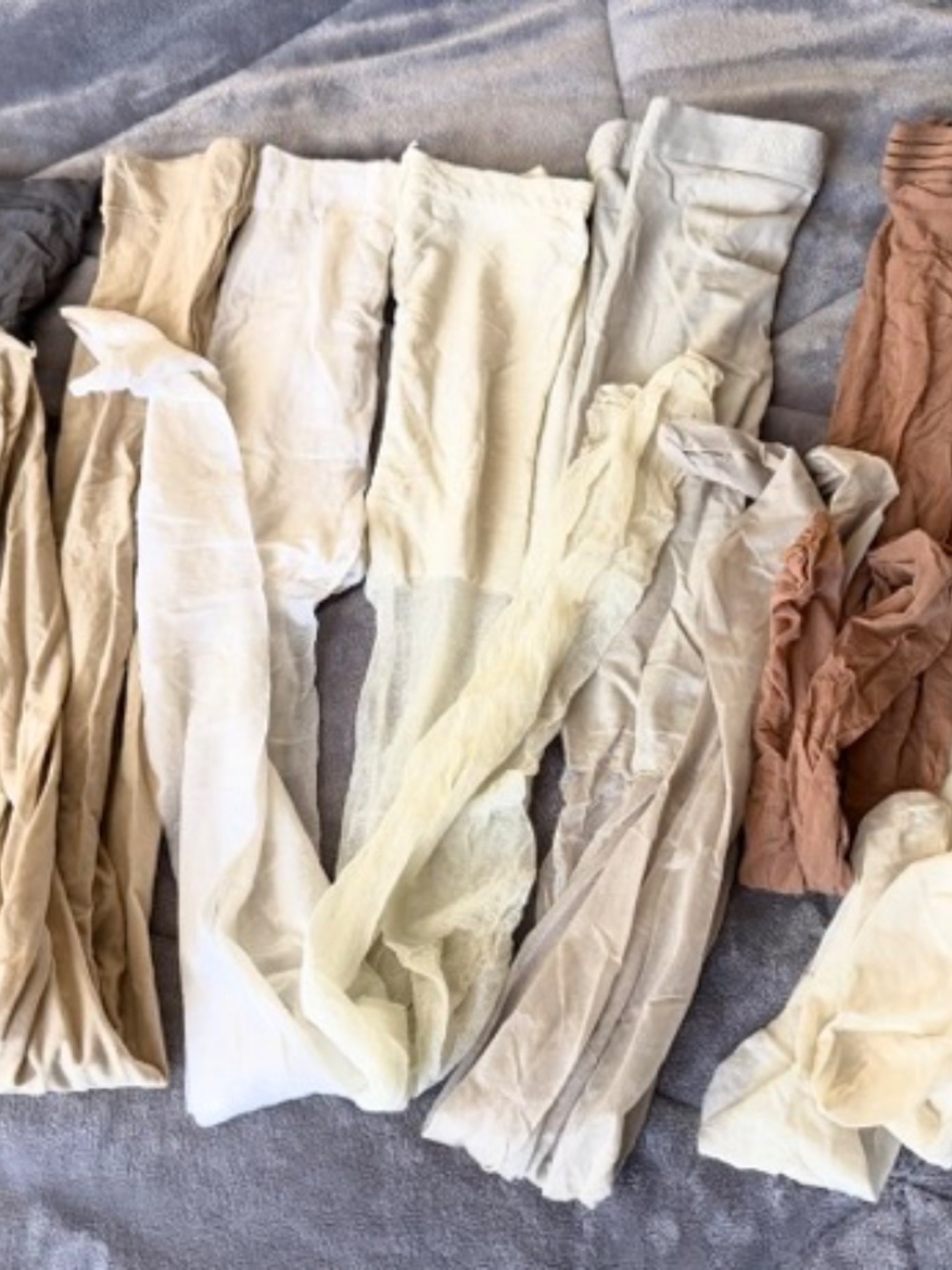 NWOT Lot of 7 Hosiery Pantyhose & Stockings | Neutral Tones | Various Styles